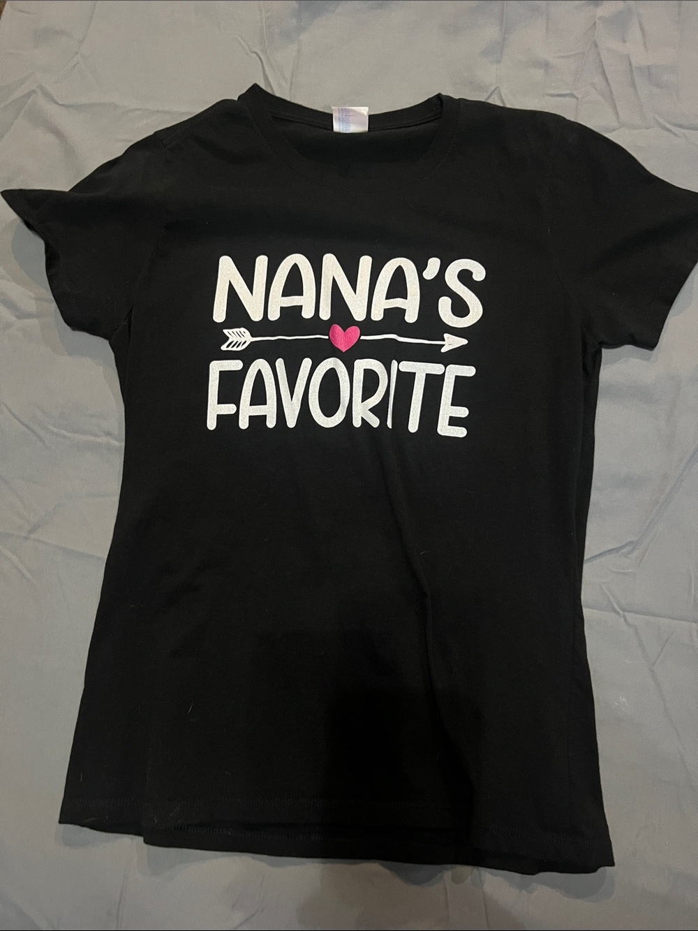 "Nana's Favorite" Black Graphic Tee